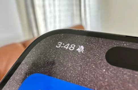 兰山苹果15pro维修站分享如何隐藏iPhone15Pro上静音铃声图标 